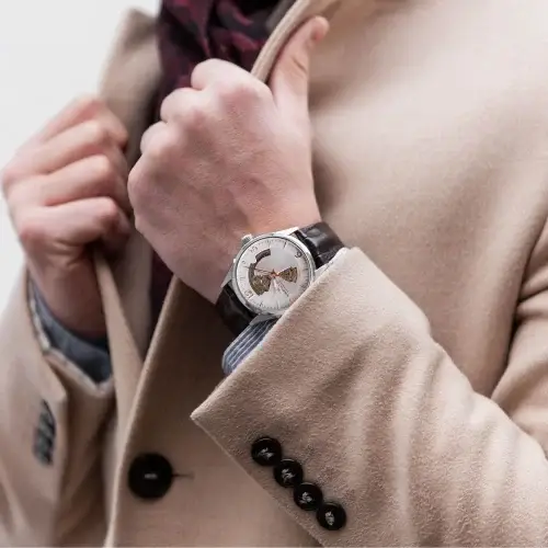 Orologio Uomo Hamilton Jazzmaster Open Heart Auto H32705551 miniatura 3