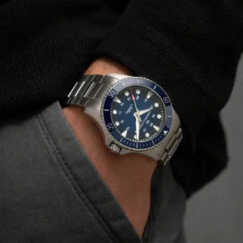 Orologio Uomo Hamilton Khaki Navy Scuba Auto H82345141 miniatura 3