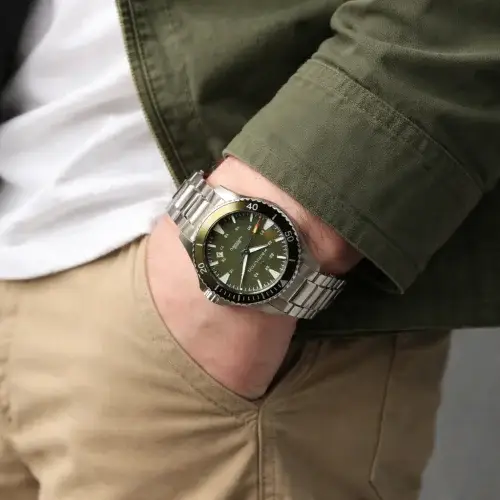 Orologio Uomo Hamilton Khaki Navy Scuba Auto H82375161 miniatura 3