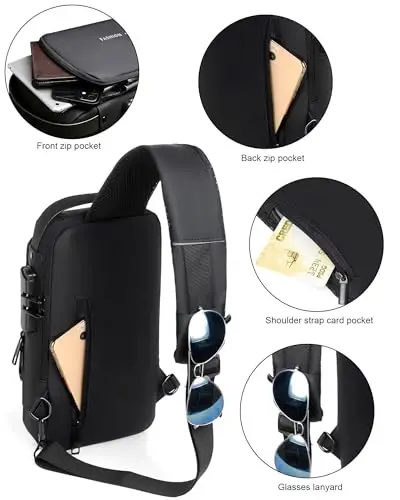 HAN-LBG Borsello Uomo Grigio 2508334 miniatura 3