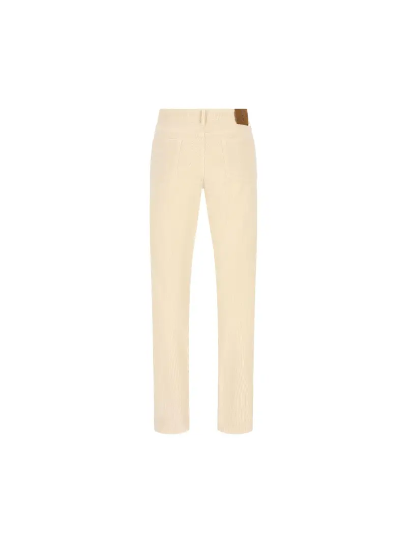 Pantalone In Velluto Ravello BEIGE miniatura 2