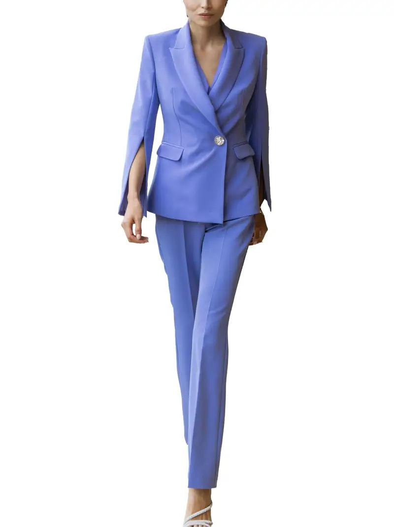 Pantalone dritto Pervinca Viola