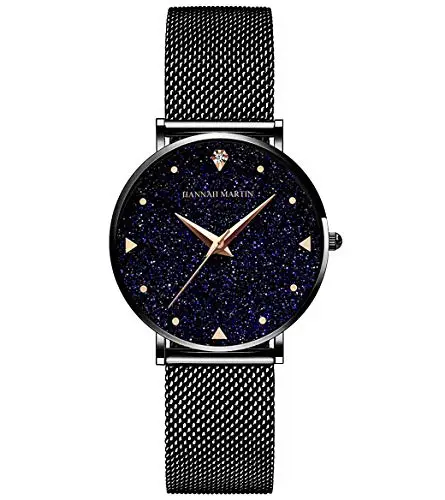 HANNAH MARTIN Orologio da Polso Donna Ultra Sottile Quarzo Acciaio Inossidabile