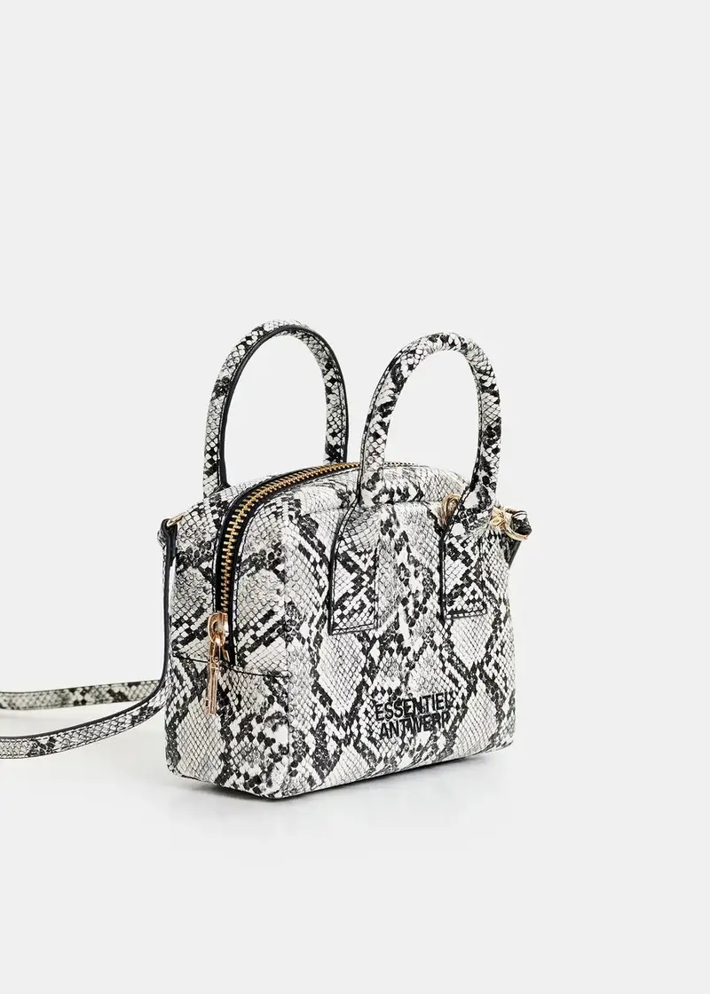 Haracola Faux Snake bianca e nera miniatura 2