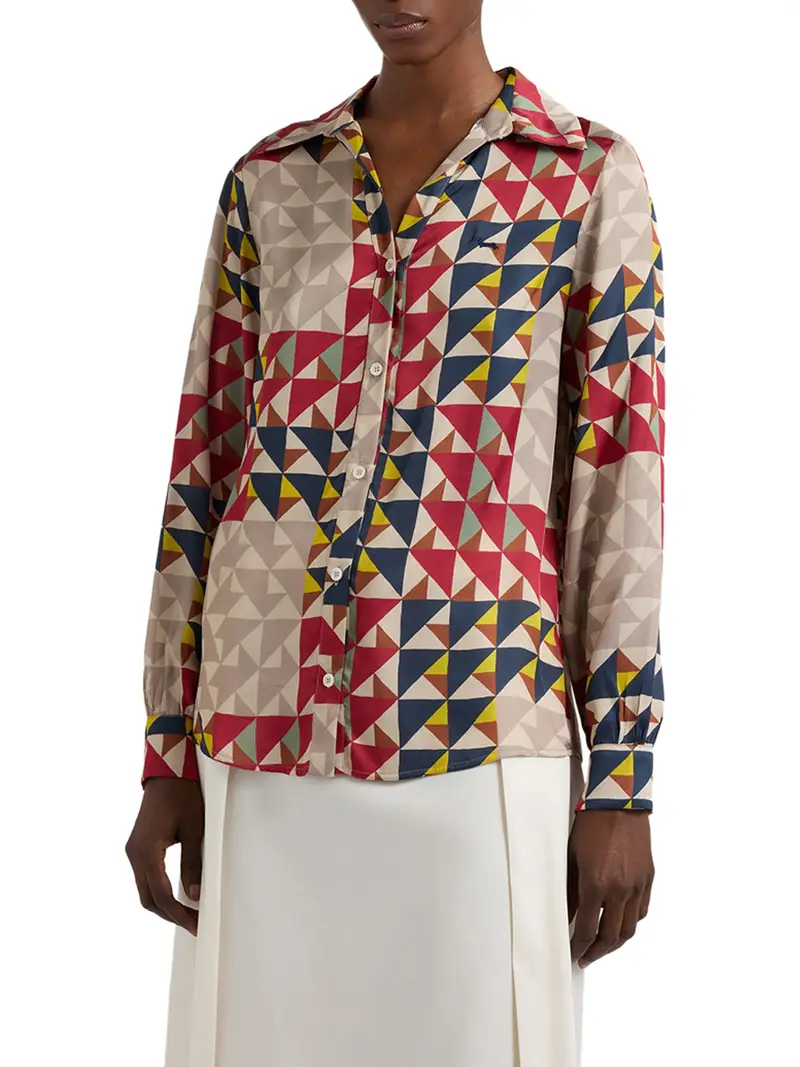 camicia fantasia harmont & blaine da donna - multicolore