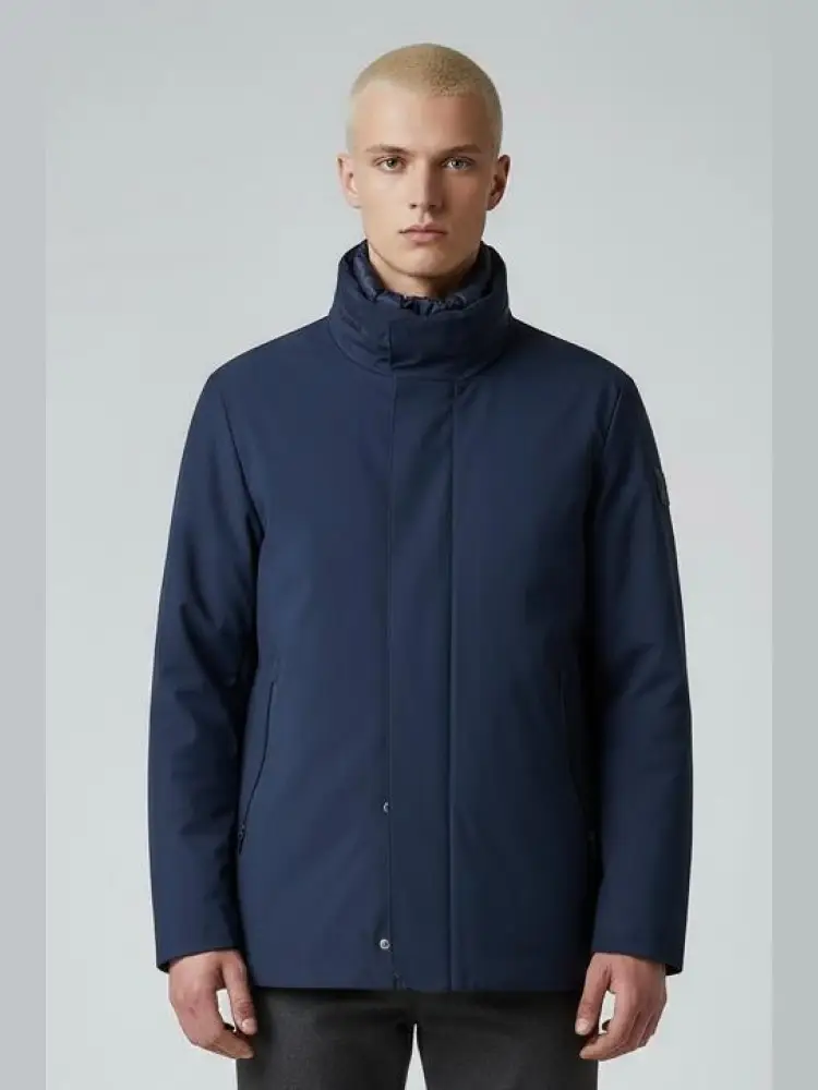 giubbotto in softshell blu