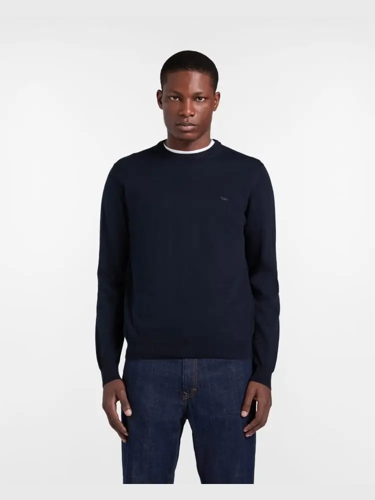 maglia blu navy uomo mini logo