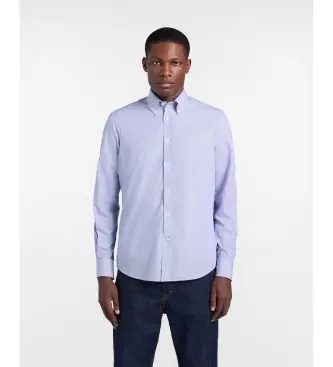 per uomo CRQ074013435B Camicia blu a righe sottili dalla vestibilità regolare (L), Casual, Cotone, Classico, Manica lunga