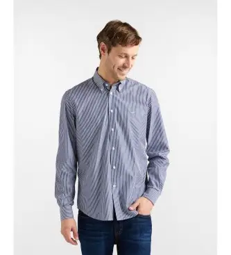 per uomo CRQ074013436B Camicia a righe blu navy, vestibilità regolare (L), Casual, Cotone, Classico, Manica lunga