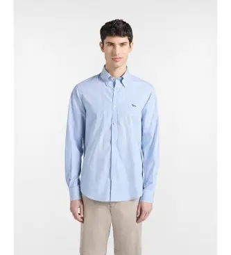 per uomo CRQ074013436B Camicia a righe blu vestibilità regolare (L), Casual, Cotone, Classico, Manica lunga