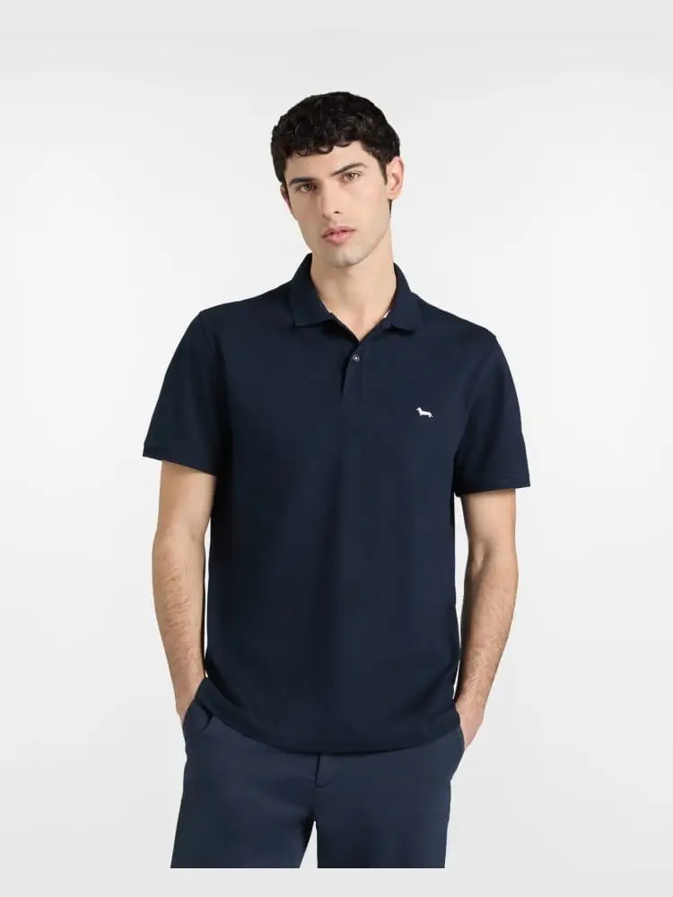 polo blu navy uomo mini logo