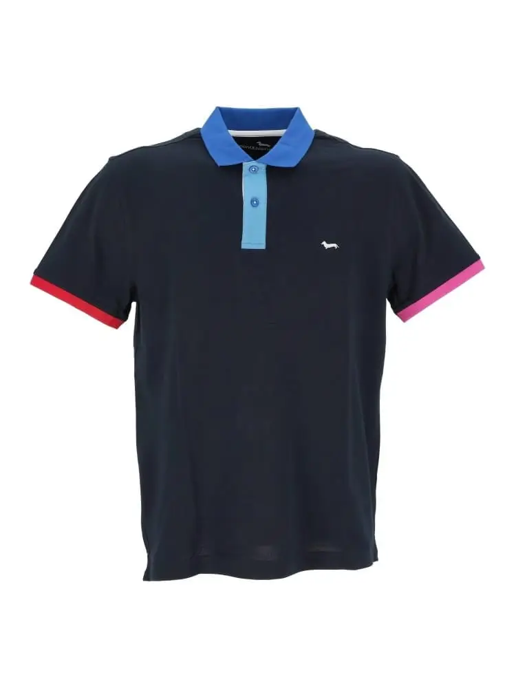 polo blu navy uomo mini logo