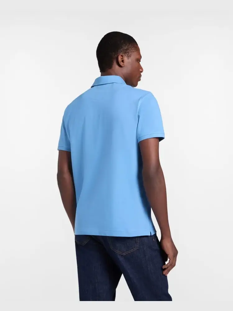 polo celeste uomo mini logo miniatura 2