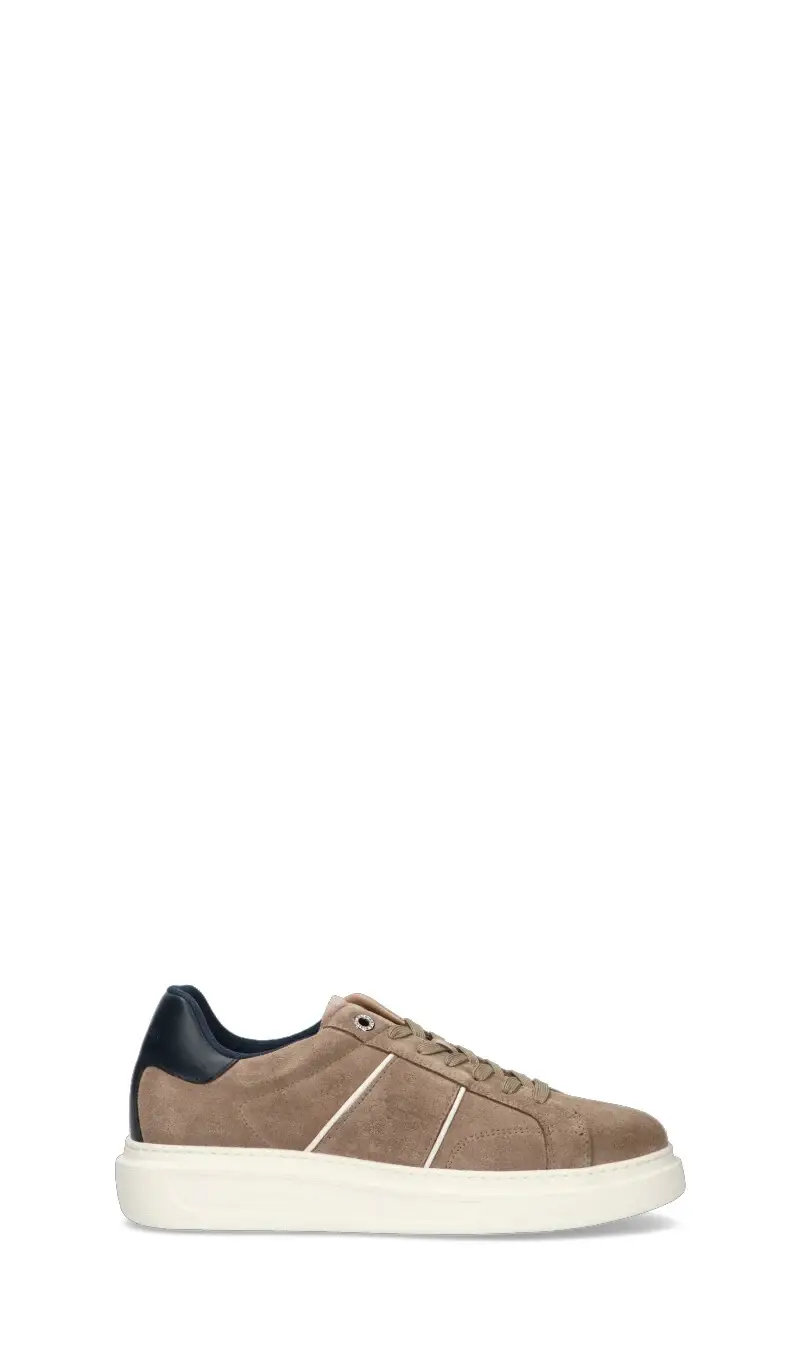 Sneaker uomo taupe in suede Vario