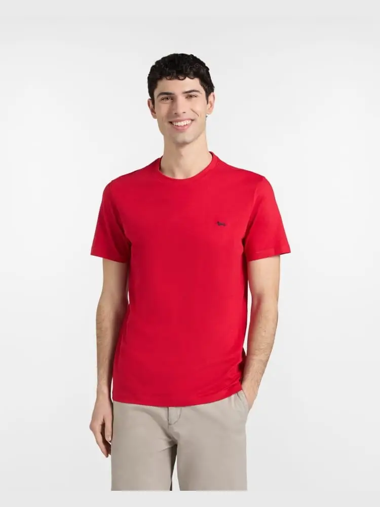 tshirt rossa uomo mini logo