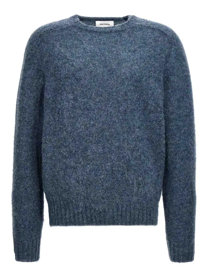 maglione irsuto Azzurro