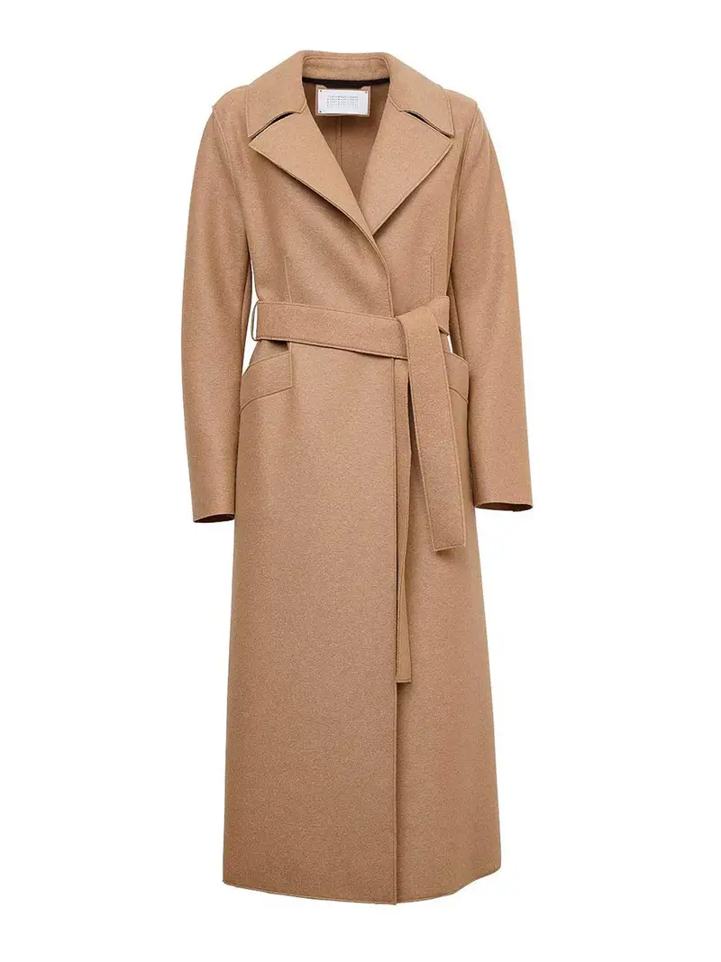 Maxi cappotto lungo Beige