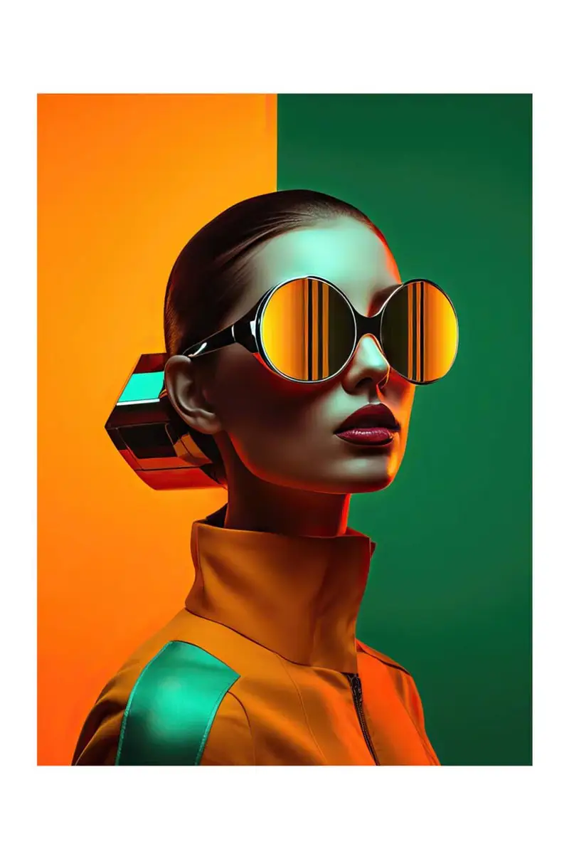 poster a.i. art La Mode De Demain Multicolore