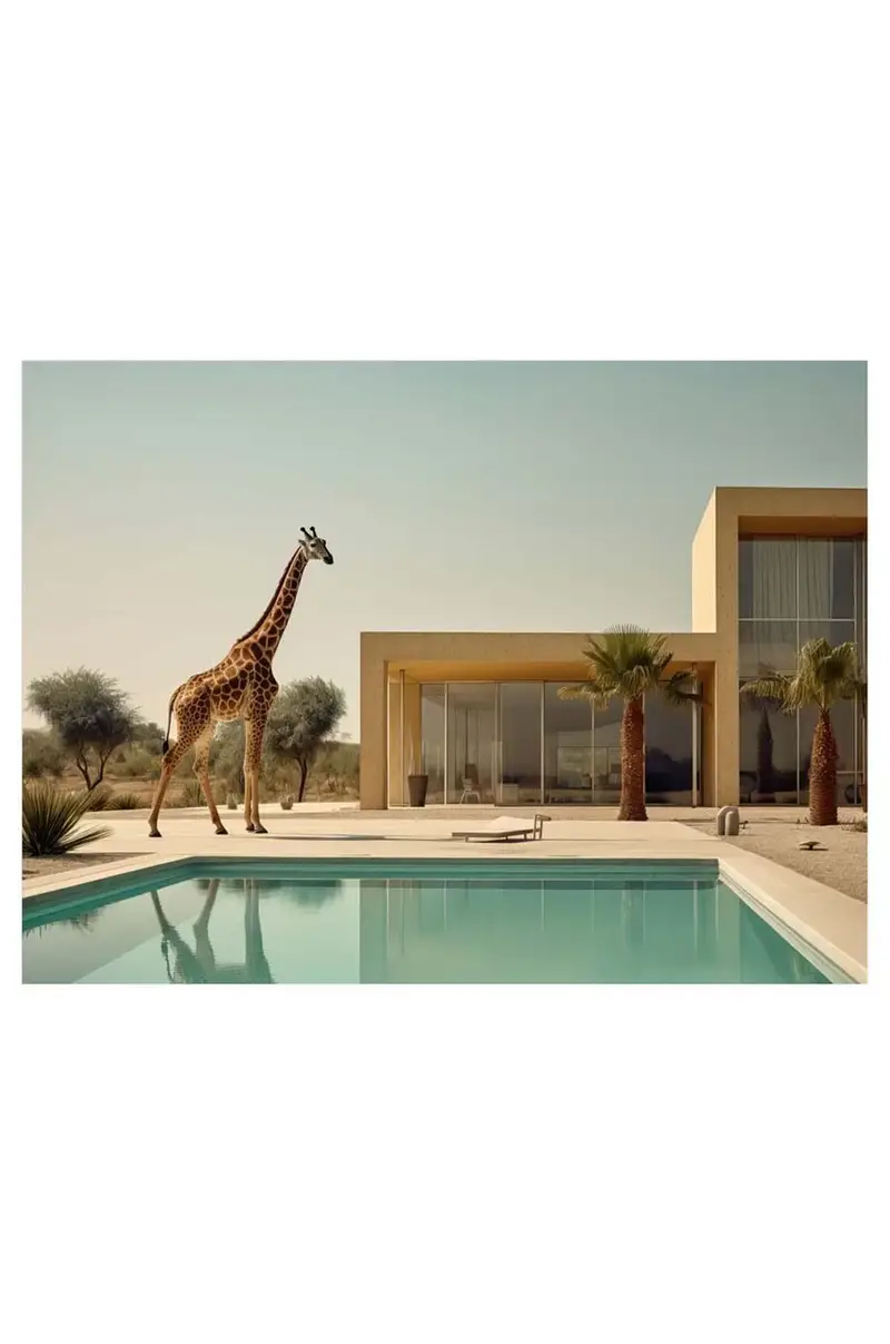 poster a.i. art Urban Zoo 13 Multicolore