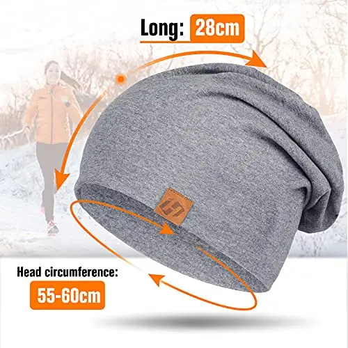HASAGEI Berretto da donna leggero morbido unisex Slouch Beanie elastico berretto da uomo per tutte le stagioni miniatura 3