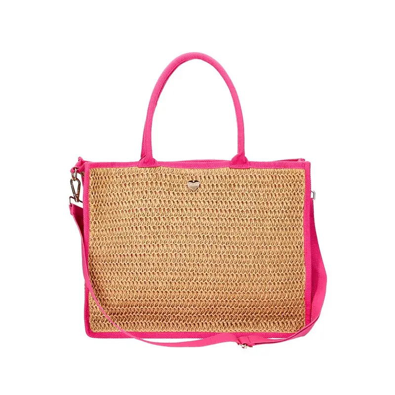 Borsa Mare Tracolla Fucsia Donna TU