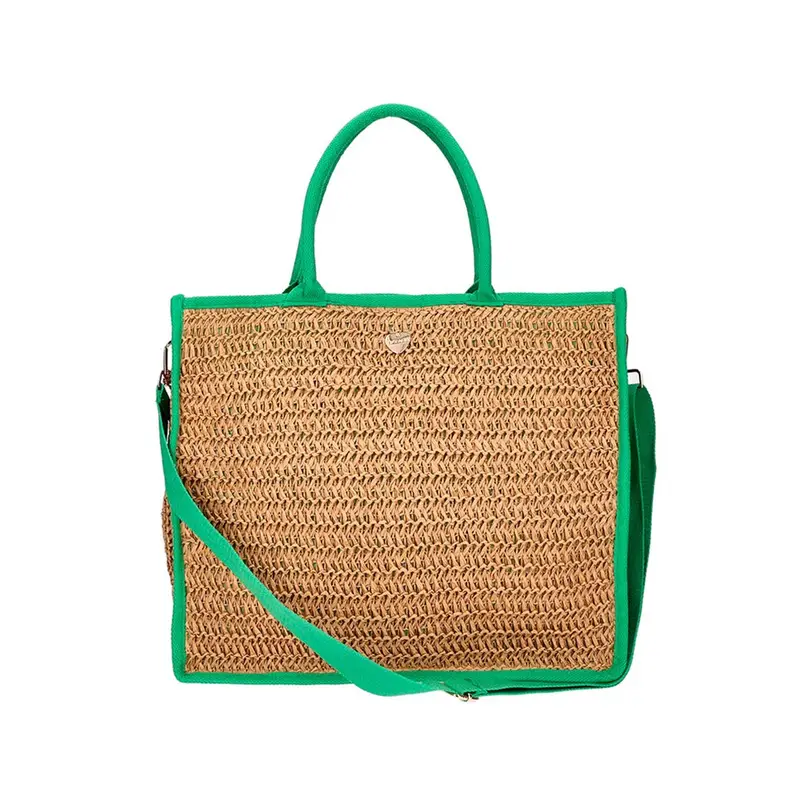 Borsa Mare Tracolla Verde Donna TU