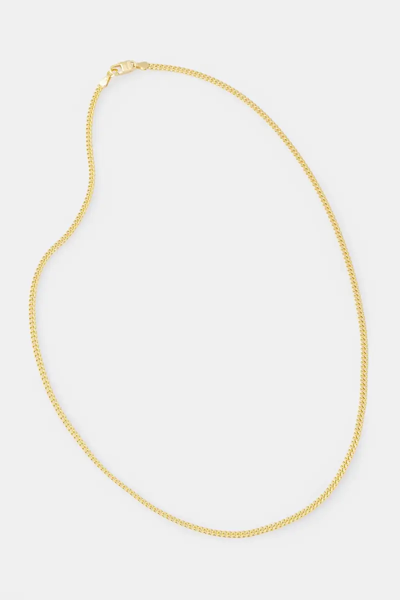 collana d'argento Classic Cuban Chain S HL-W4-383-GL Giallo