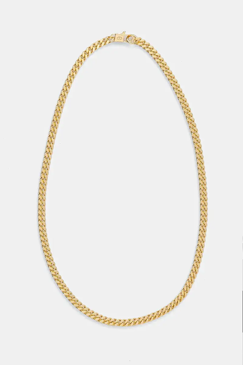 collana placcata oro Classic Cuban Chain M HL-W4-384-GL Giallo