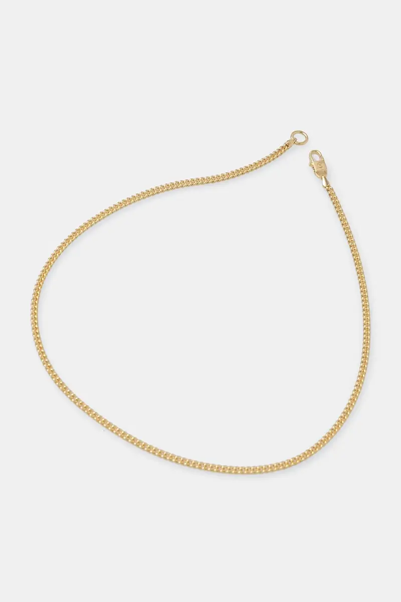 collana placcata oro Round Curb Chain M HL.W4.378.GL