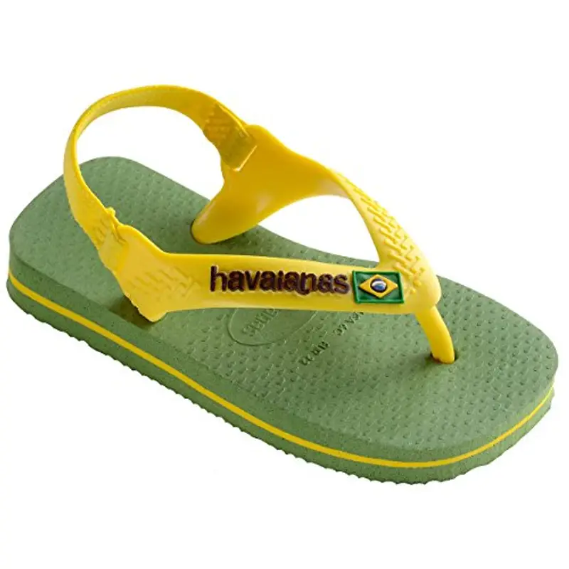 Havaianas Baby Brasil Logo Ii, Infradito Unisex/Bambini, Verde (Green Bamboo), 22 EU