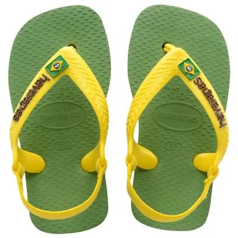 Havaianas Baby Brasil Logo Ii, Infradito Unisex/Bambini, Verde (Green Bamboo), 22 EU miniatura 2