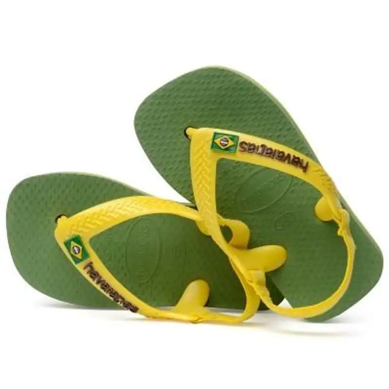 Havaianas Baby Brasil Logo Ii, Infradito Unisex/Bambini, Verde (Green Bamboo), 22 EU miniatura 3