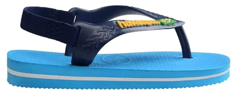 Havaianas Baby Brasil Logo Ii, Infradito Unisex - Bimbi 0-24, Turquoise Navy Blue, 23/24 EU miniatura 2
