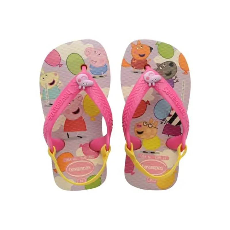 Havaianas Baby Peppa Pig, Sandali Unisex Bimbi, Citrus Yellow, 19 EU miniatura 2