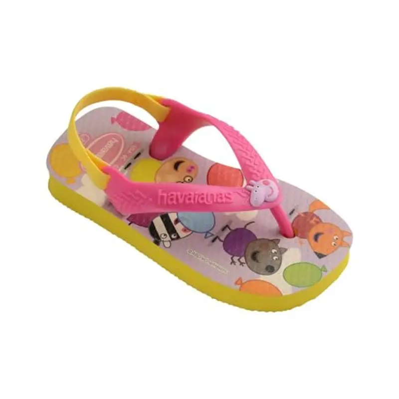 Havaianas Baby Peppa Pig, Sandali Unisex Bimbi, Citrus Yellow, 19 EU miniatura 3