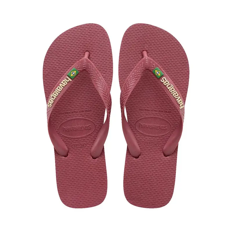 Brasil Logo Amaranto - Infradito Mare Donna BRASIL 37/38 - EUR 39/40