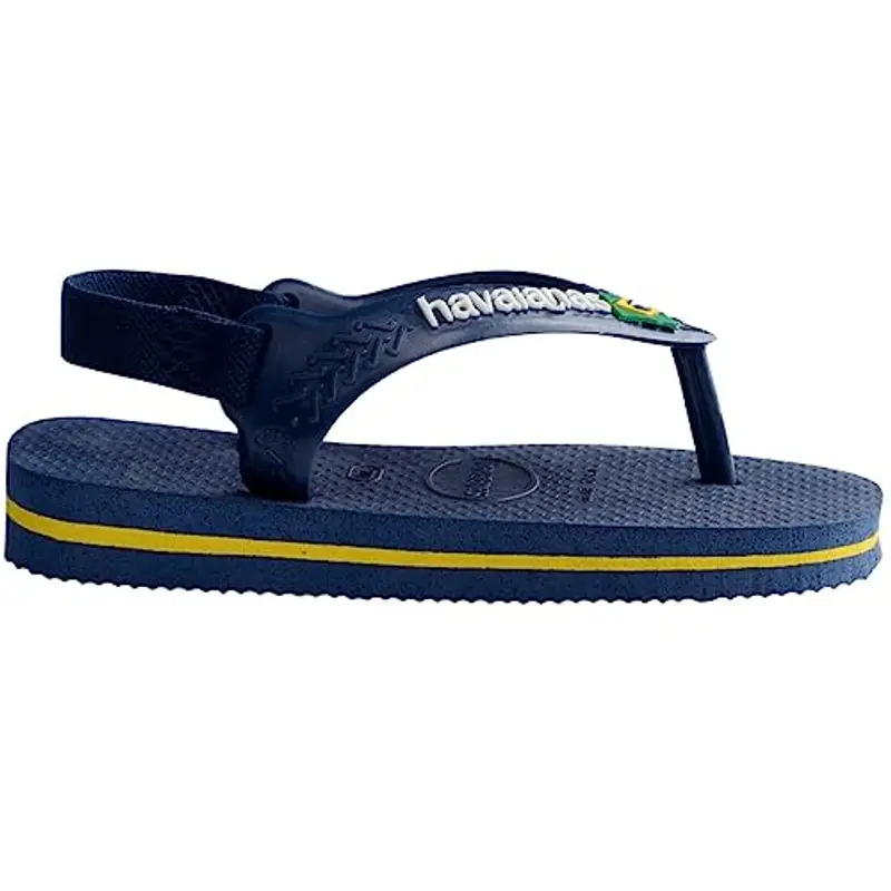 Havaianas Brasil Logo II, Infradito Unisex - Bambini, Blu (Blu Navy/Giallo Agrume), 22 EU miniatura 3