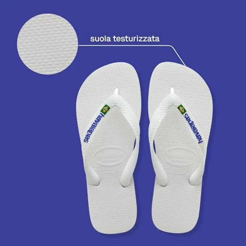 Havaianas - Brasil Logo, Infradito Iconiche, Comode E Resistenti, Strisce con la Bandiera Del Brasile E Suola miniatura 3