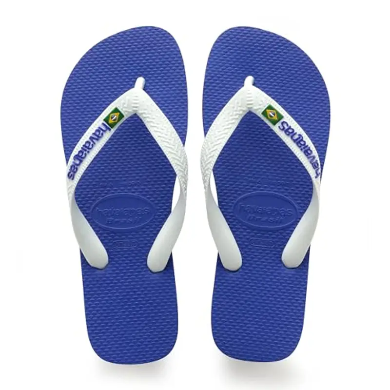 Havaianas - Brasil Logo, Infradito Iconiche, Comode E Resistenti, Strisce con la Bandiera Del Brasile E Suola Antiscivolo Con Strisce Colorate, Unisex Adulti