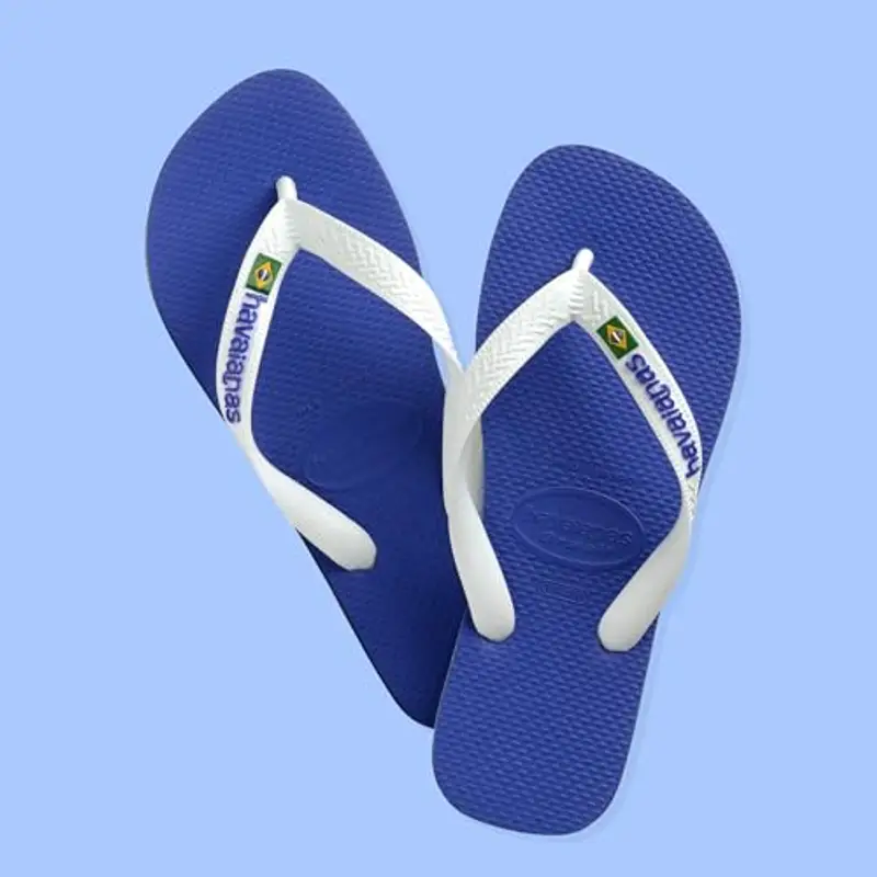 Havaianas - Brasil Logo, Infradito Iconiche, Comode E Resistenti, Strisce con la Bandiera Del Brasile E Suola Antiscivolo Con Strisce Colorate, Unisex Adulti miniatura 2