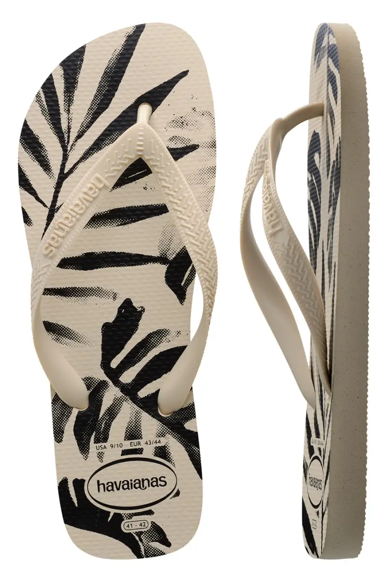 Ciabatte Infrandito con Foglie di Palma Havaianas Aloha FC [BEIGE] miniatura 3