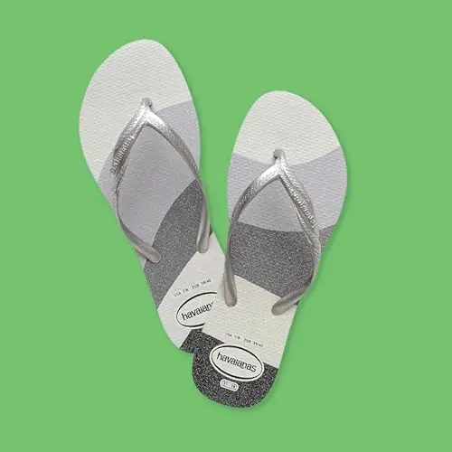 Havaianas - Fantasia Gloss, Infradito Da Donna Comode, Minimaliste E Versatili Con Tocchi Brillanti, White Silver, miniatura 2