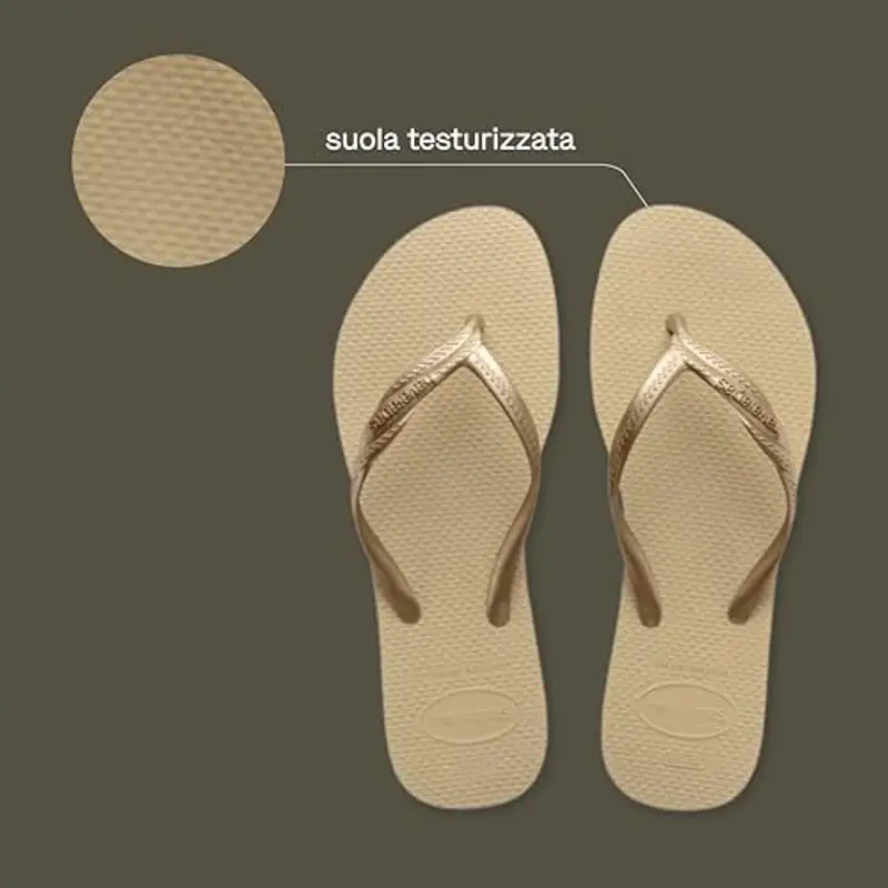 Havaianas - Fantasia, Infradito Da Donna Comode, Resistenti Ed Eleganti, Cinturini Metallici Con Incrocio Laterale, Per Donna, 33/34 miniatura 3