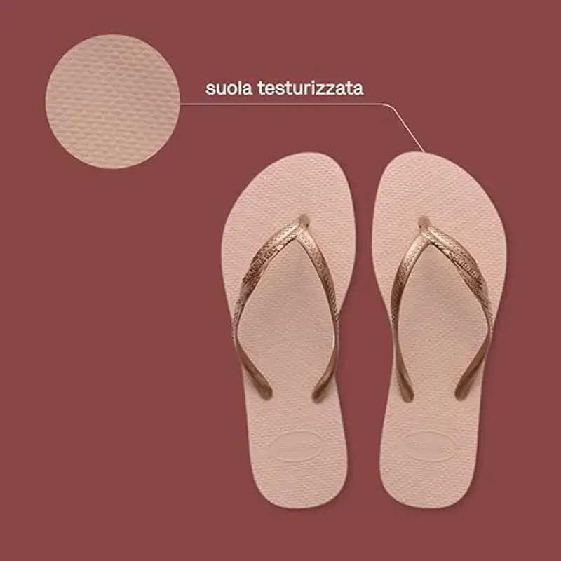 Havaianas - Fantasia, Infradito Da Donna Comode, Resistenti Ed Eleganti, Cinturini Metallici Con Incrocio Laterale, Per Donna, 35/36 EU miniatura 3