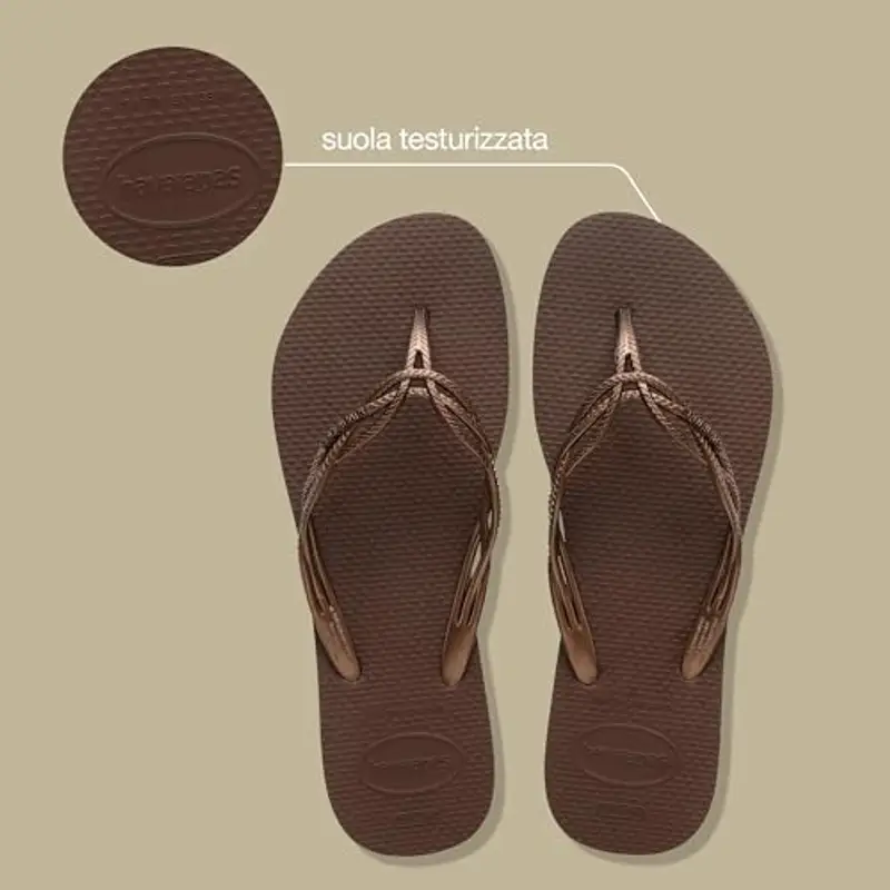 Havaianas - Flash Sweet, Infradito Da Donna Comode, Resistenti Ed Eleganti, Cinghie Dettagliate E Intrecciate, Suola Sottile Antiscivolo miniatura 3