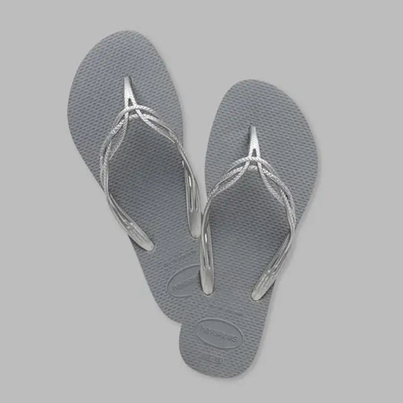 Havaianas - Flash Sweet, Infradito Da Donna Comode, Resistenti Ed Eleganti, Cinghie Dettagliate E Intrecciate, Suola Sottile Antiscivolo, Steel Grey Steel Grey, 35/36 EU miniatura 3