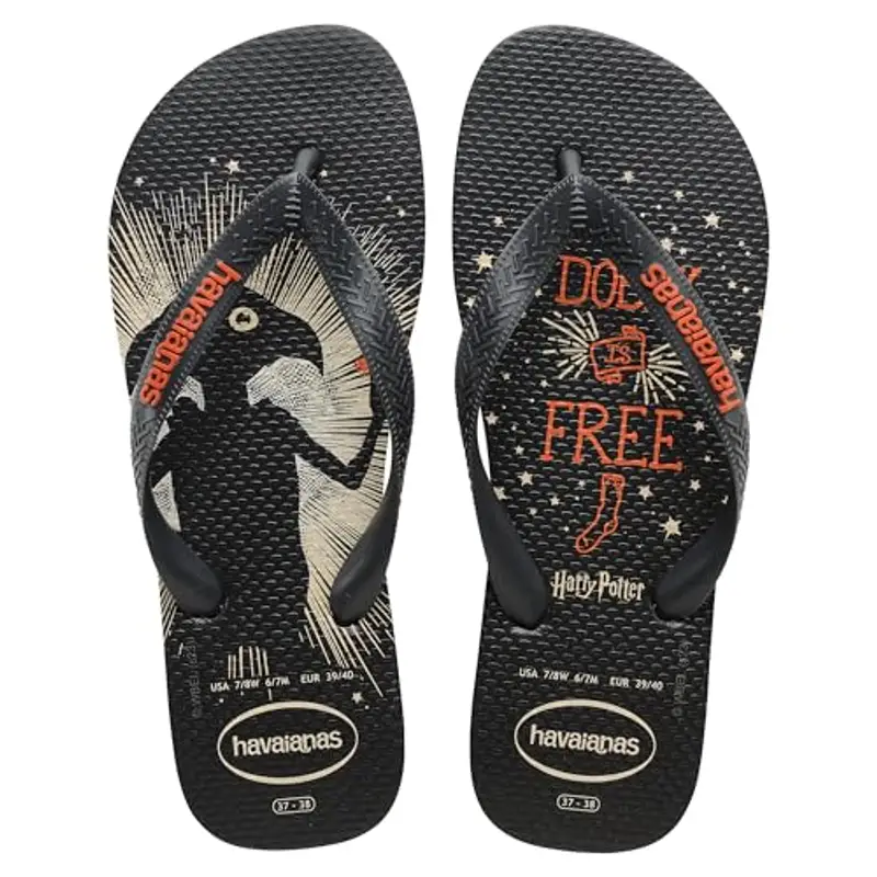 Havaianas - Harry Potter, Infradito Comode, Resistenti E Leggere, Suola Con Elementi Iconici, Unisex Adulti
