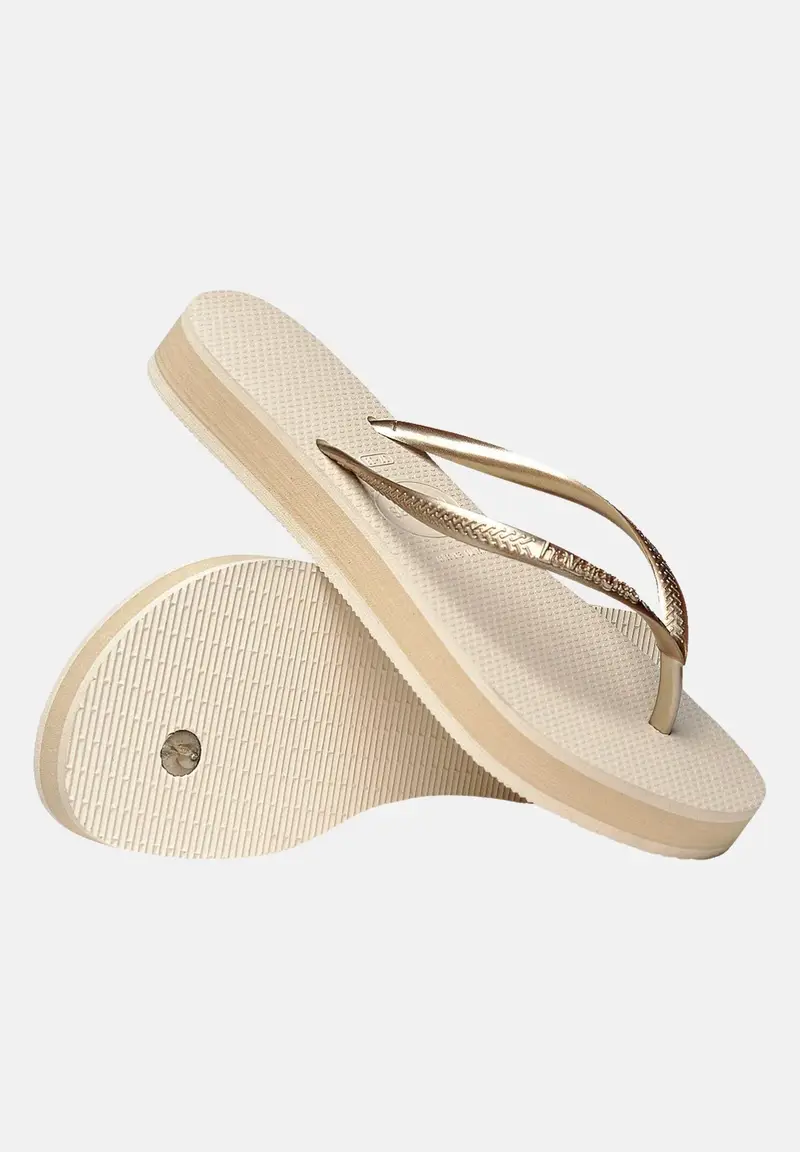 HAVAIANAS Infradito Havaianas Slim Flatform beige da donna miniatura 2