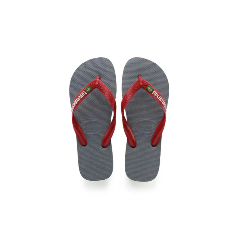 Infradito Mare Brasil Logo Grigio Unisex BRASIL 33/34 - EUR 35/36