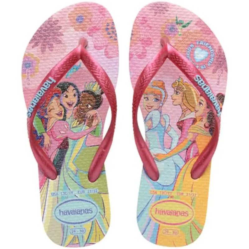 Havaianas Kids Slim Princess, Infradito Bambine, Pink Glow, 31/32